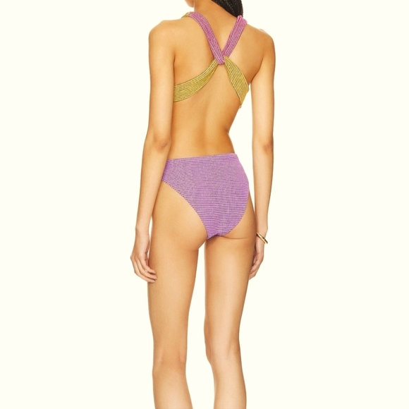 Agua Bendita Malibu Vini Cross-Neck Cut Out One-Piece Swimsuit - Picture 6 of 10